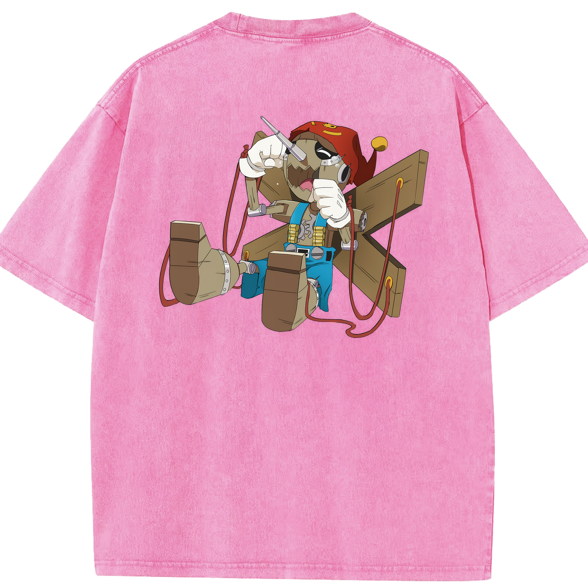 （画像用） Digimon デジタルモンスター/デジモン 綿100% ヴィンテージ風 半袖Tシャツ（背面プリント）